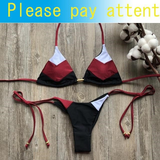 Sexy HalTer SWiMSUiT WoMen THong Micro Bikini PUSH UP