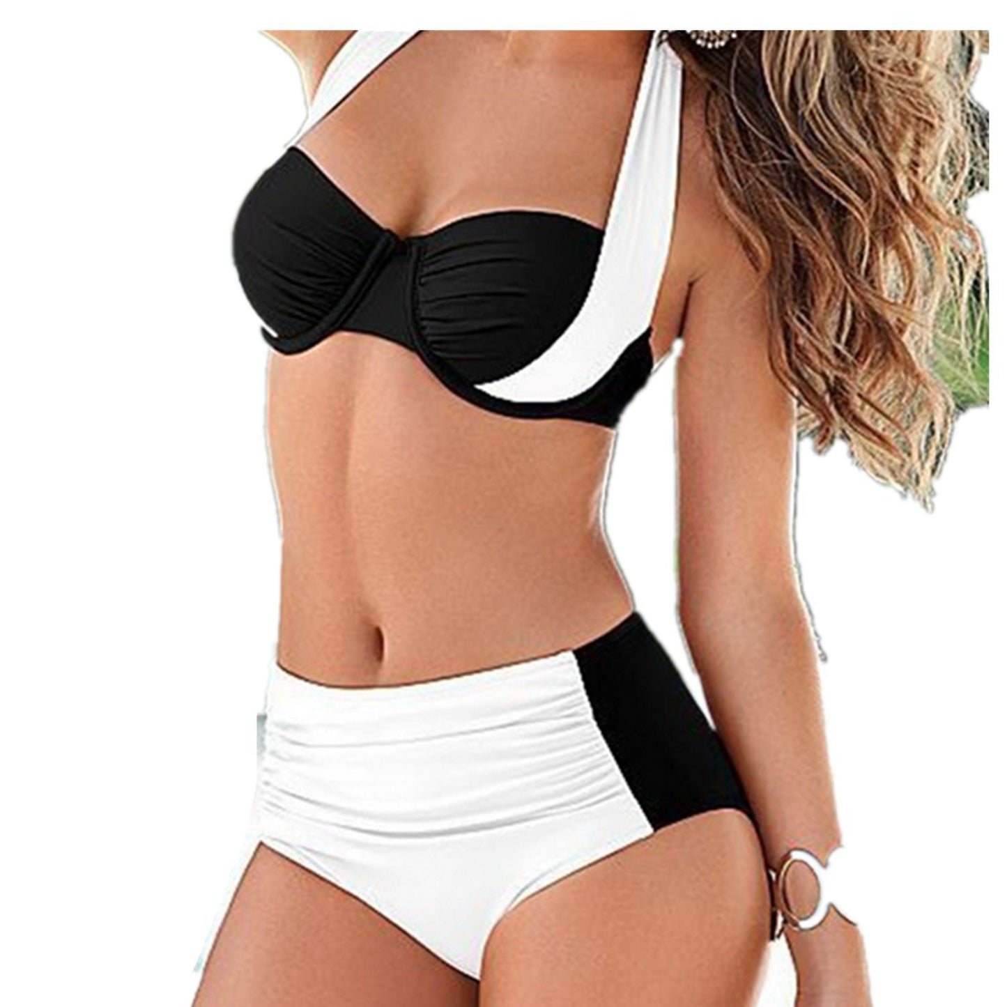 New Style Sexy Bikini High Waist Swimsuit Women Halter