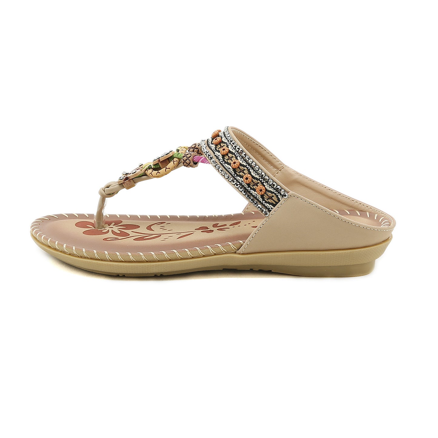 Women's Bohemian Ethnic Set Toe Flat Sandals