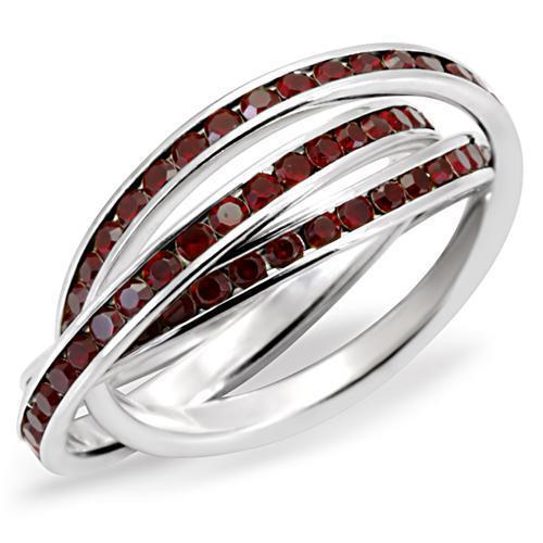 35119 High-Polished 925 Sterling Silver Ring with