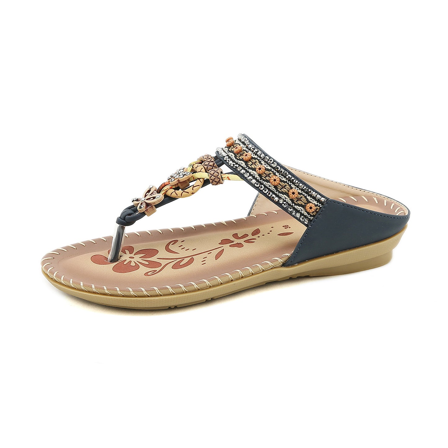 Women's Bohemian Ethnic Set Toe Flat Sandals