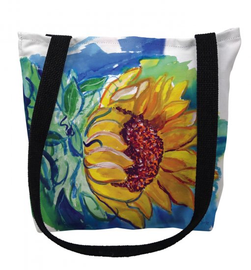 Windy SunFlower Tote Bag - Medium