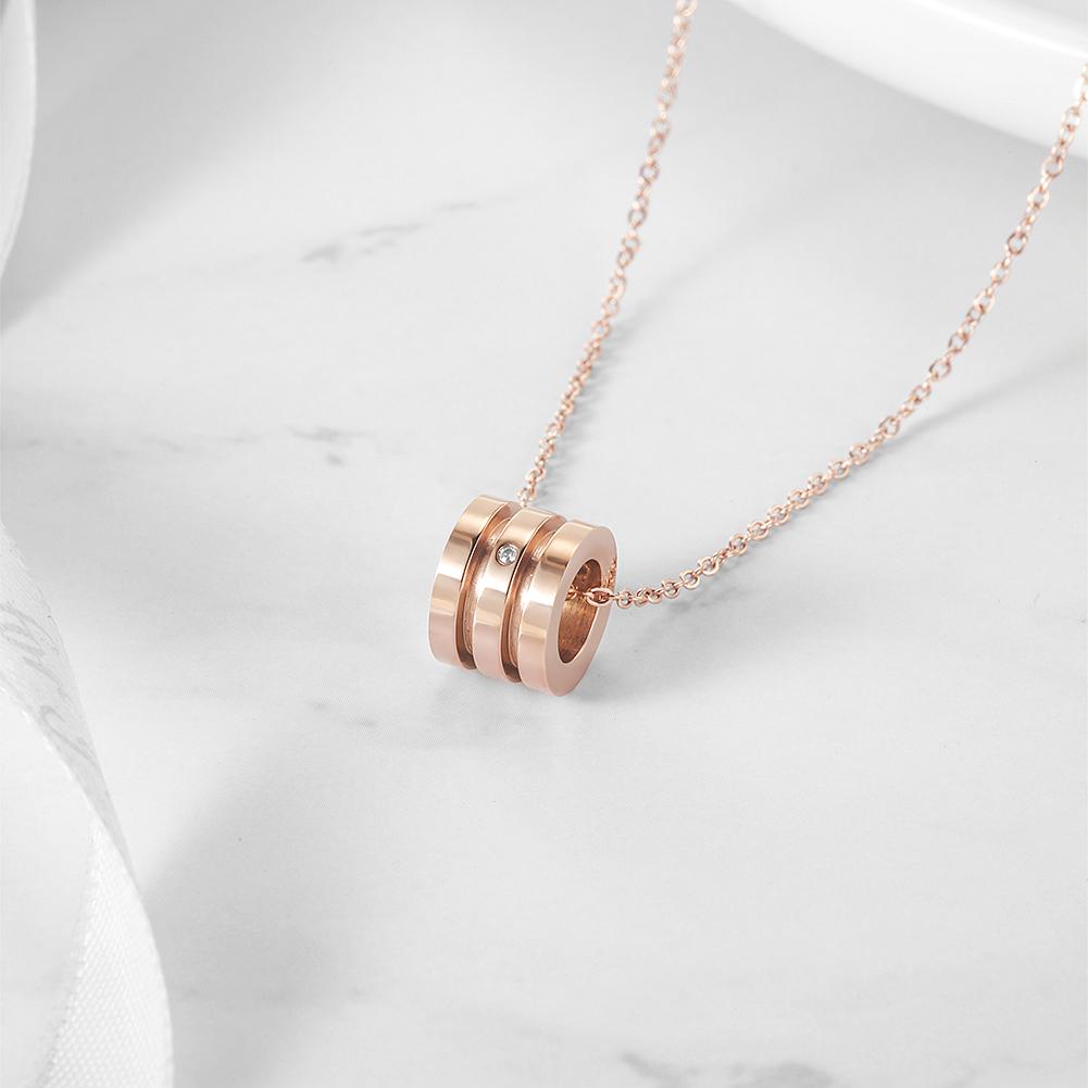 ZERO CZ ROSE GOLD NECKLACE