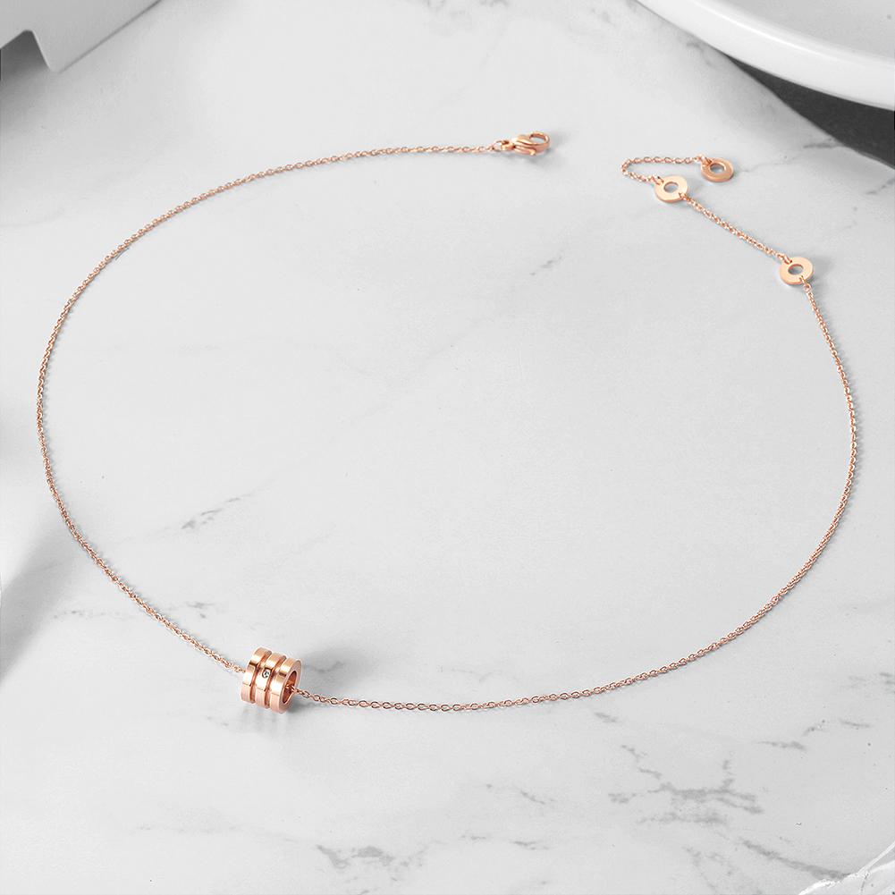 ZERO CZ ROSE GOLD NECKLACE