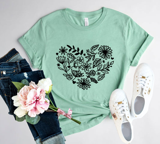 Flower Heart Shirt