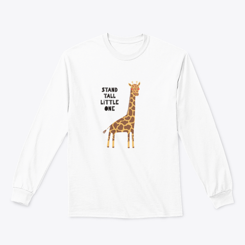 Hand Drawn Vector Illustration Of A Cute Funny Giraffe, With Lettering