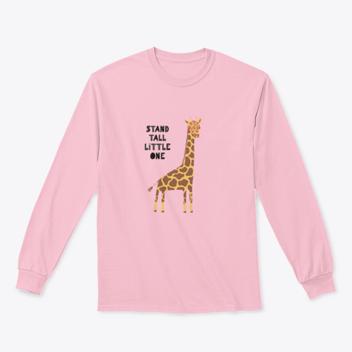 Hand Drawn Vector Illustration Of A Cute Funny Giraffe, With Lettering