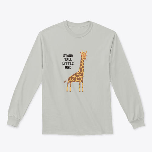 Hand Drawn Vector Illustration Of A Cute Funny Giraffe, With Lettering