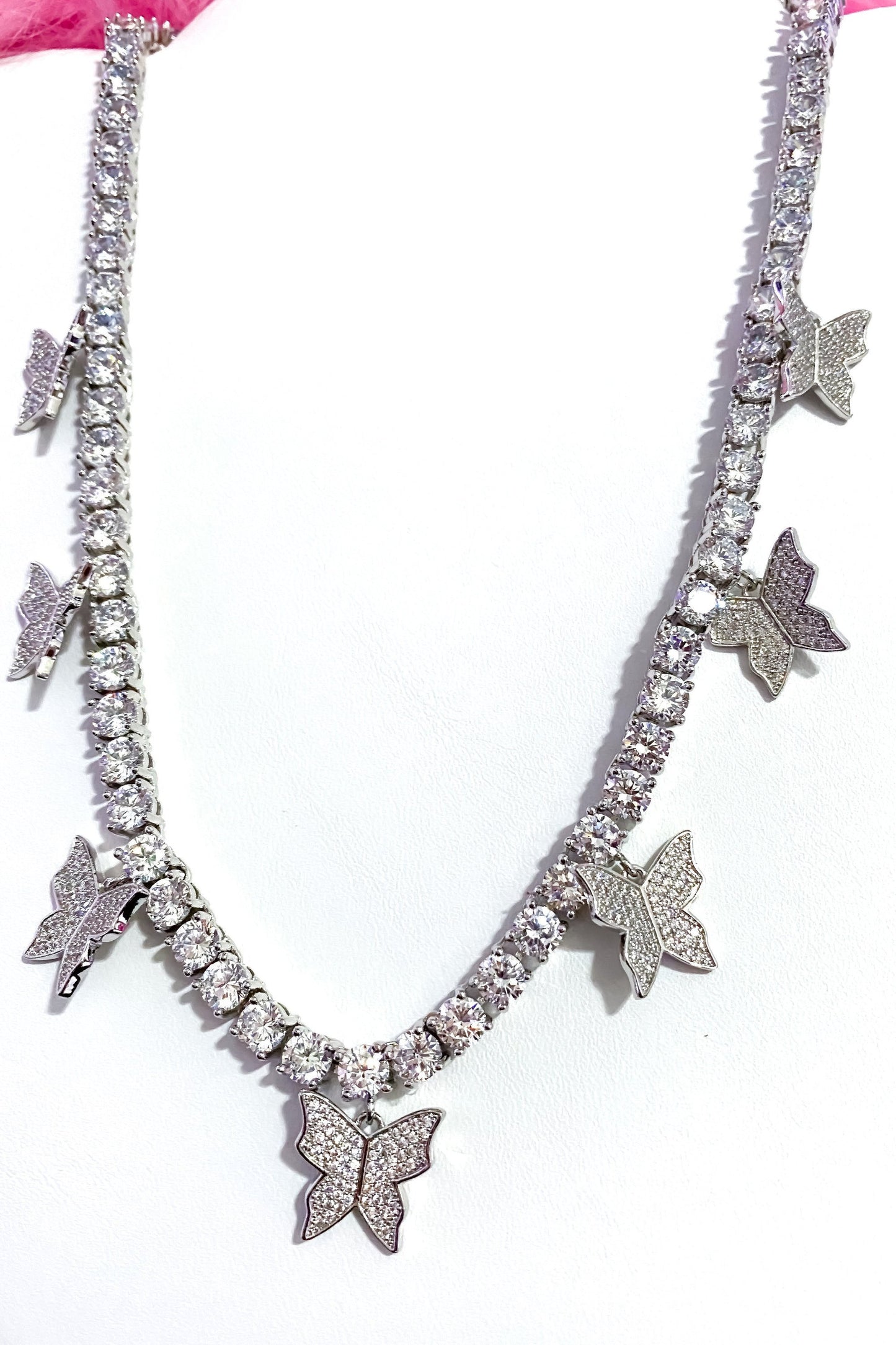 Necklace - So Icy Butterfly Choker